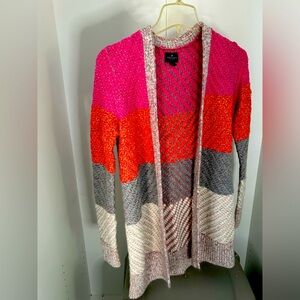 Ladies Multi color American Eagle open cardigan Size xs